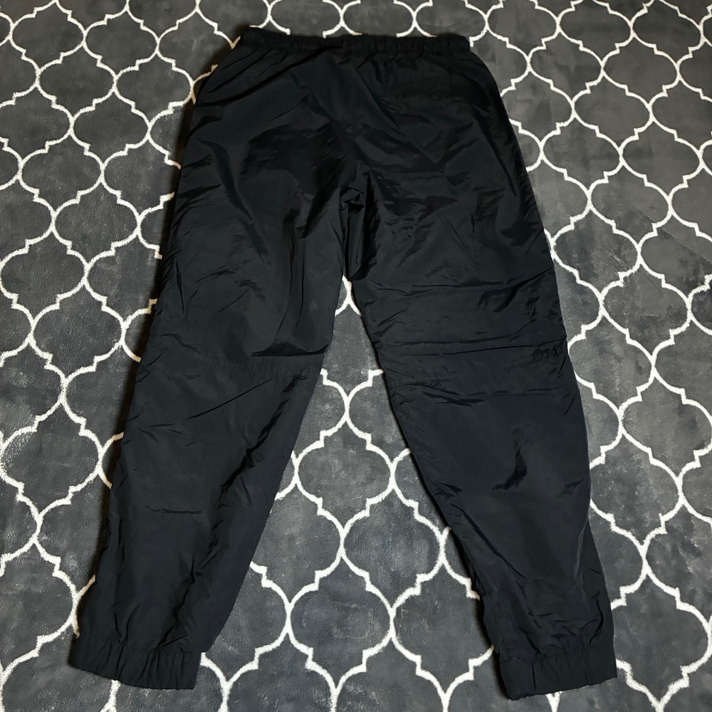 Urban Outfitters Mens Black Nylon Track Pants Mesh Cargo Pocket Joggers Size M